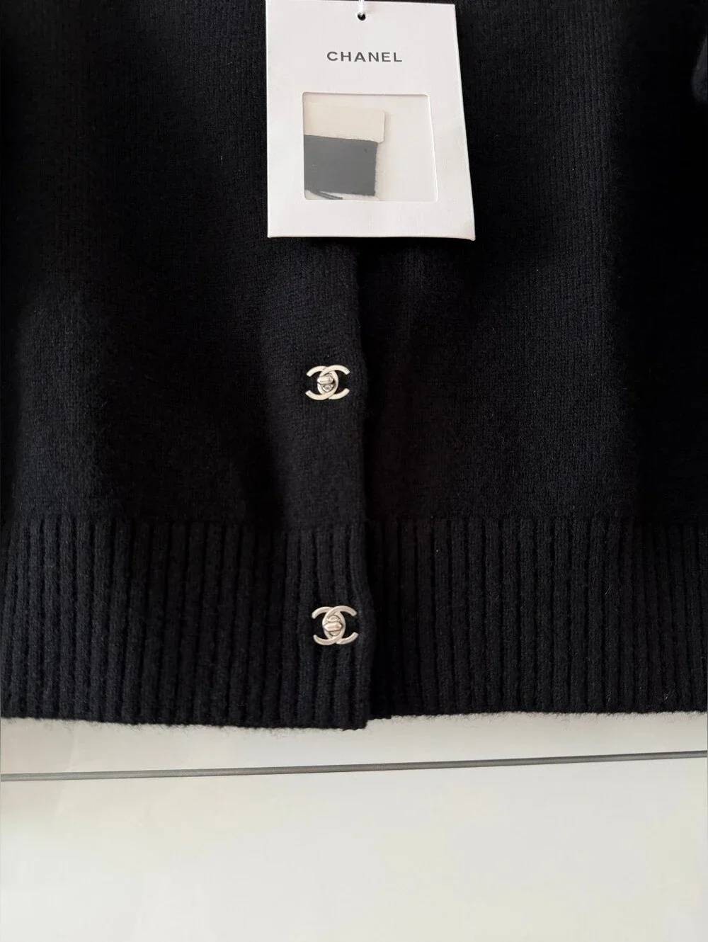 Chanel Black Knit Cardigan